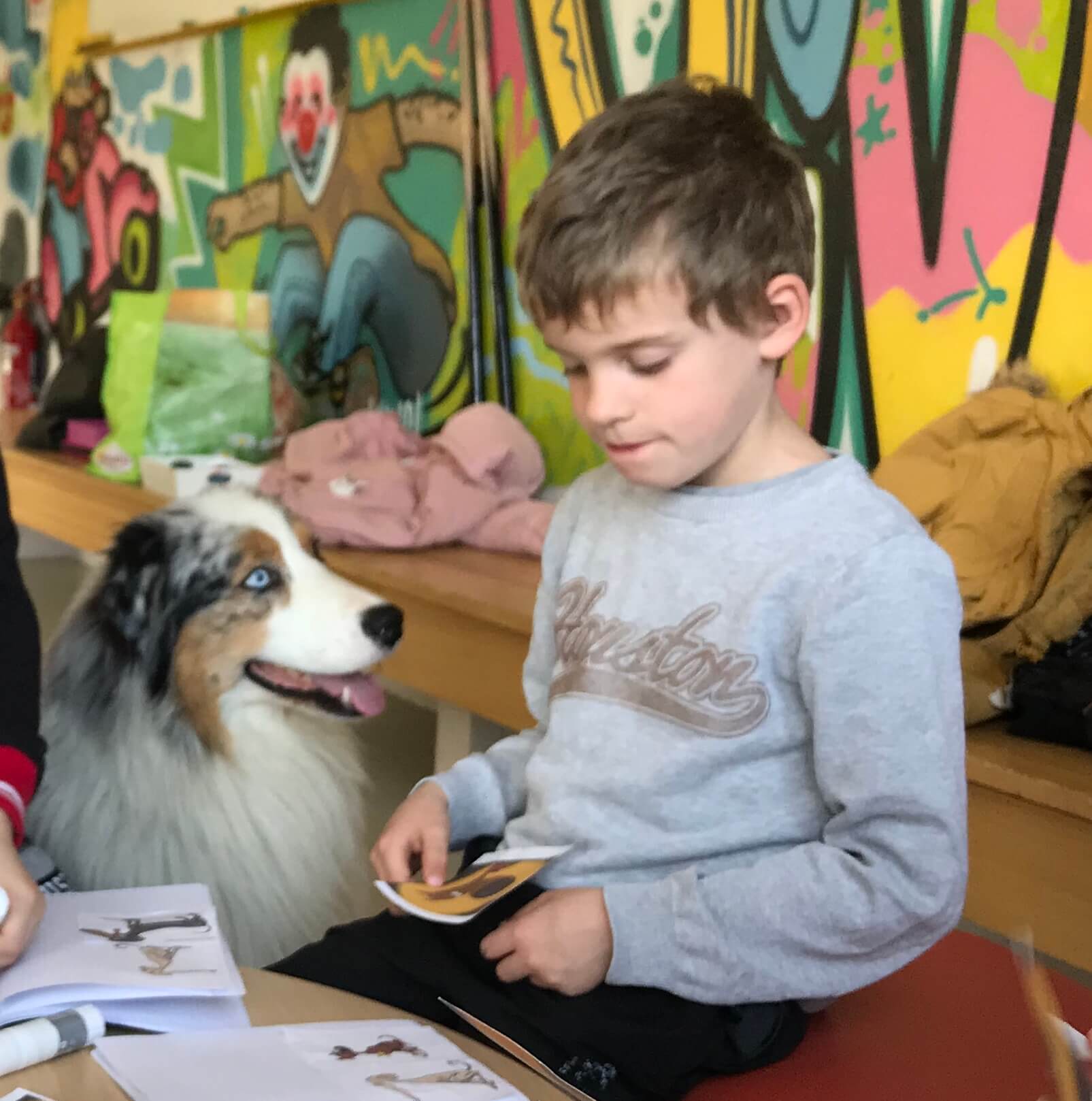 Ateliers collectif enfants - Mediation animale Canitherapie Lilou Brun 10